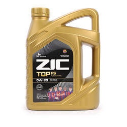 Масло ZIC TOP FS 0W-30, 4л., синт. (ПАО), SP, C2, ILSAC GF-6A, MB 229.61227.61, BMW LL-12 FE, Ford WSS-M2C950-A