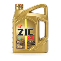 Масло моторное ZIC X9 LS Diesel 5W-40, 4л., API SN, ACEA C3, VW 505.00  505.01, MB MB 229.51, BMW LL-04, Porsche A-40, GM dexos2
