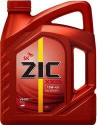 Масло моторное ZIC X3000 15W-40, 6л., псинт., CH-4