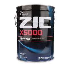 Масло моторное ZIC X5000 15W-40, 20л., псинт., CI-4SL; E7E5E3; MB 228.3; M3275-1; VDS-3; &hellip;