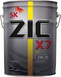 Масло моторное ZIC X7 LS 5W-30, 20л., синт., SN; C3; MB 229.51; BMW LL04; GM dexos2