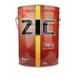 Масло трансмиссонное ZIC GFT 75W-90, 20л., синт., GL-4GL-5, MT-1; ZF TE-ML 02B, 05A, 05B 12LN, 16B, 17B, 19C, 21A; Scania STO 1:0