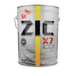 Масло ZIC X7 5W-40, 20л., синт., SP; A3B4; VW 502.00505.00; MB 229.5229.3229.1226.5; BMW Ll-01; RN 07000710; PSA B71 229