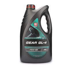Масло трансмиссионное GEAR полусинт.; GL-4, SAE: 75W-90, 4л.
