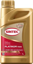 масло моторное 5w30 sintec 1л синтетика platinum 7000 slcf a3b4