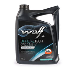 Моторное масло Wolf Officialtech MS-V 0W-20 5л.