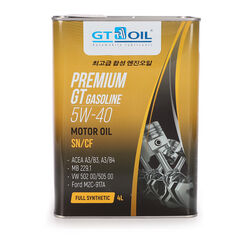Масло моторное GT OIL Premium GT Gasoline 5W-40 API SN,SMCF 4л 8809059407226
