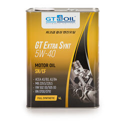 Масло моторное синтетическое всесезонное GT Extra Synt, SAE 5W-40, API SNCF, 4 л