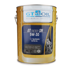 Масло моторное синтетическое всесезонное GT Energy SN, SAE 5W30, API SN, 20 л