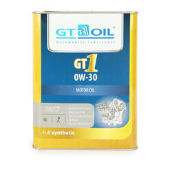 Масло моторное синтетическое всесезонное GT1, SAE 0W-30, API SNCF, 4 л