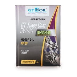 Масло моторное синтетическое всесезонное GT Turbo Coat, SAE 5W-40, API SP, 4 л