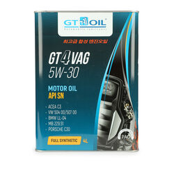 Масло моторное синтетическое всесезонное GT 4 VAG, SAE 5W-30, API SN, 4 л