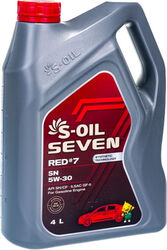 Моторное масло S-OIL RED 7 5W-30 4л.