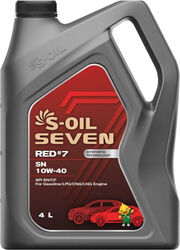 Моторное масло S-OIL RED 7 10W-40 4л.