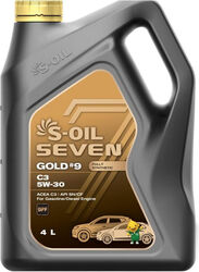 Моторное масло S-OIL Gold 9 5W-30 4л.
