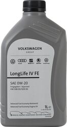 Моторное масло VAG Longlife IV FE 0W-20 1л.
