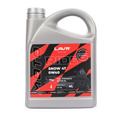 LAVR MOTO Моторное масло RIDE SNOW 4T 0W40 SN, 4 л